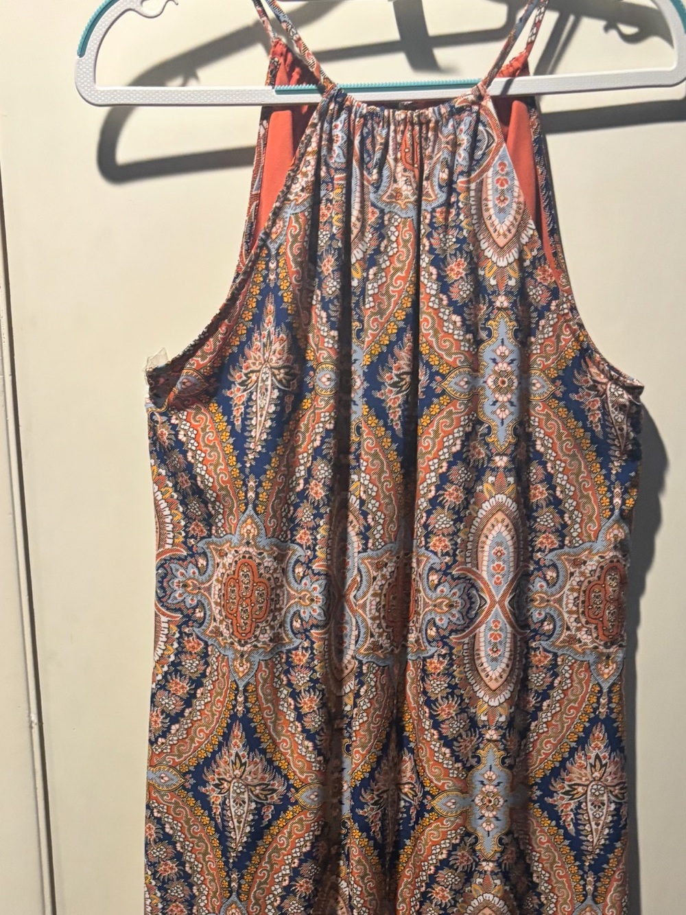 Women’s Boho Maxi CREMIEUX Halter Dress EUC-Size M